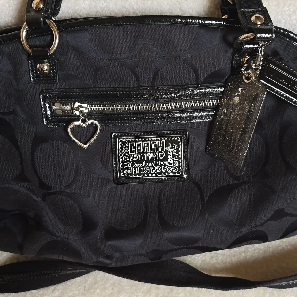 Coach Black Satchel Bag - Picture 2 of 4